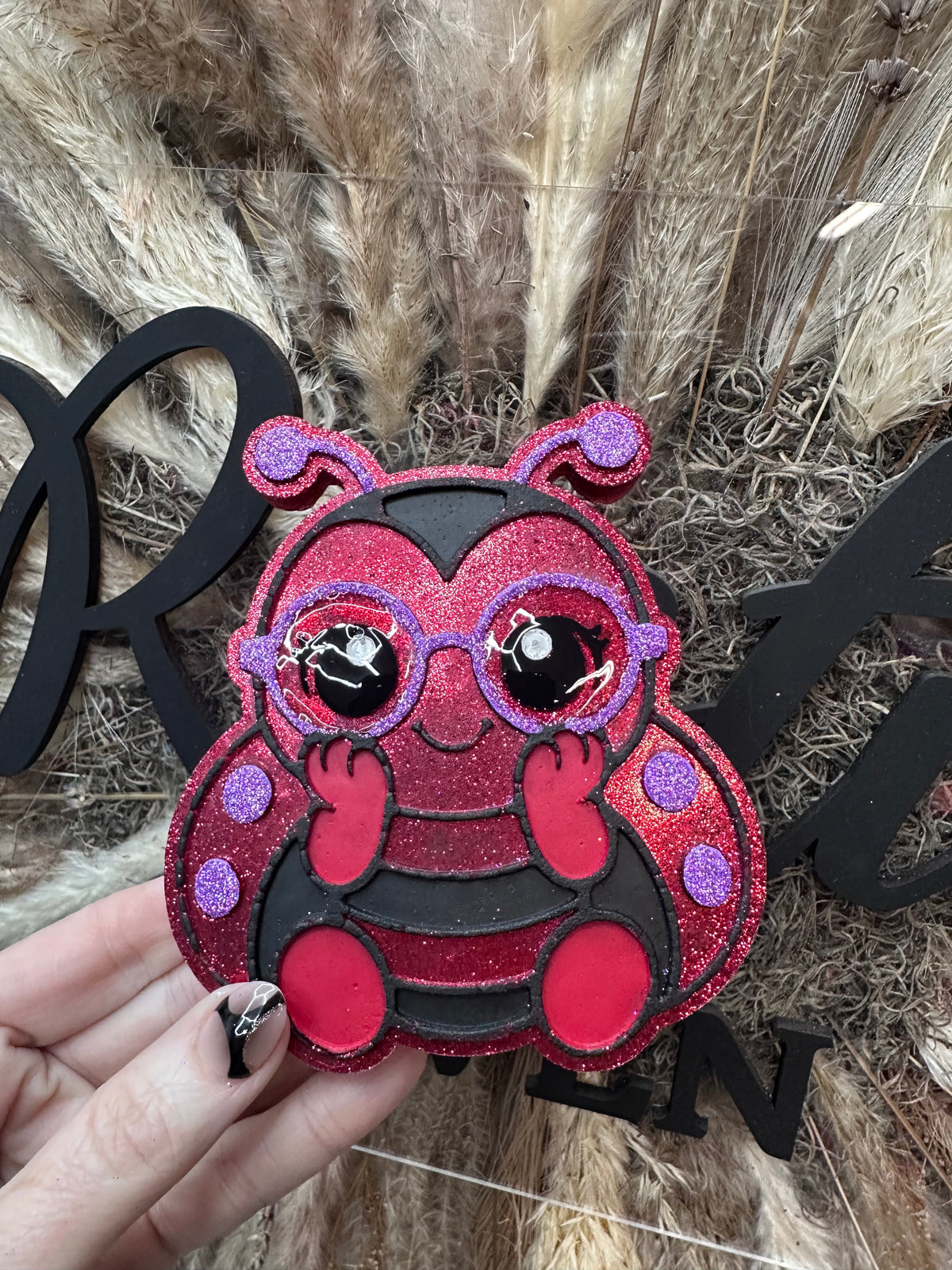 #519 Lady Bug Glasses Geek Squad Animal Freshie Mold Exclusive
