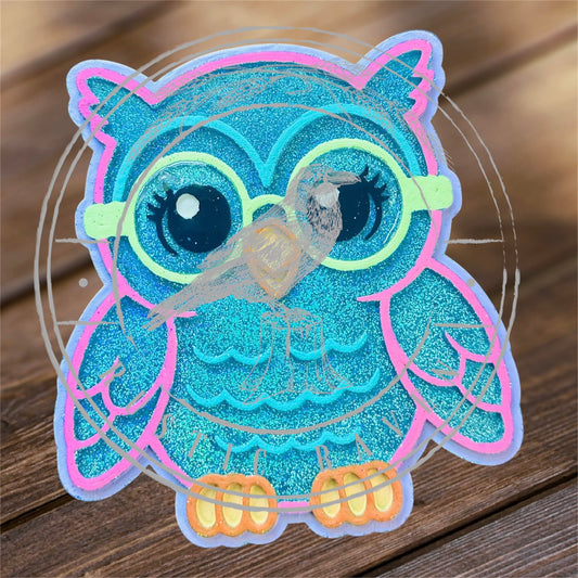 #466 Owl Glasses Geek Squad freshie mold exclusive
