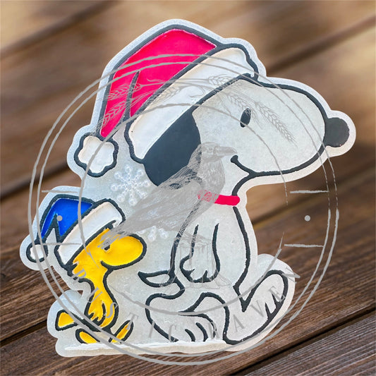 #480 Snoopy Dog Charlie Brown Christmas Winter Freshie Mold Exclusive
