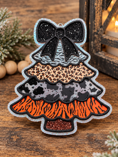 #507 Christmas Tree Winter Freshie Mold Exclusive Can be used with Leopard & Lace Cardstock