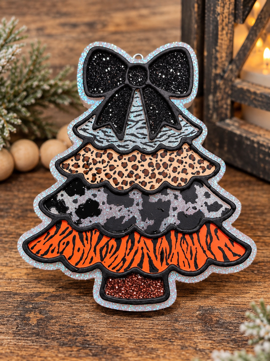 #507 Christmas Tree Winter Freshie Mold Exclusive Can be used with Leopard & Lace Cardstock