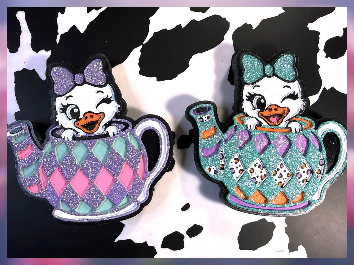 #263 Polly Goose Bow Teapot Freshie Mold Exclusive