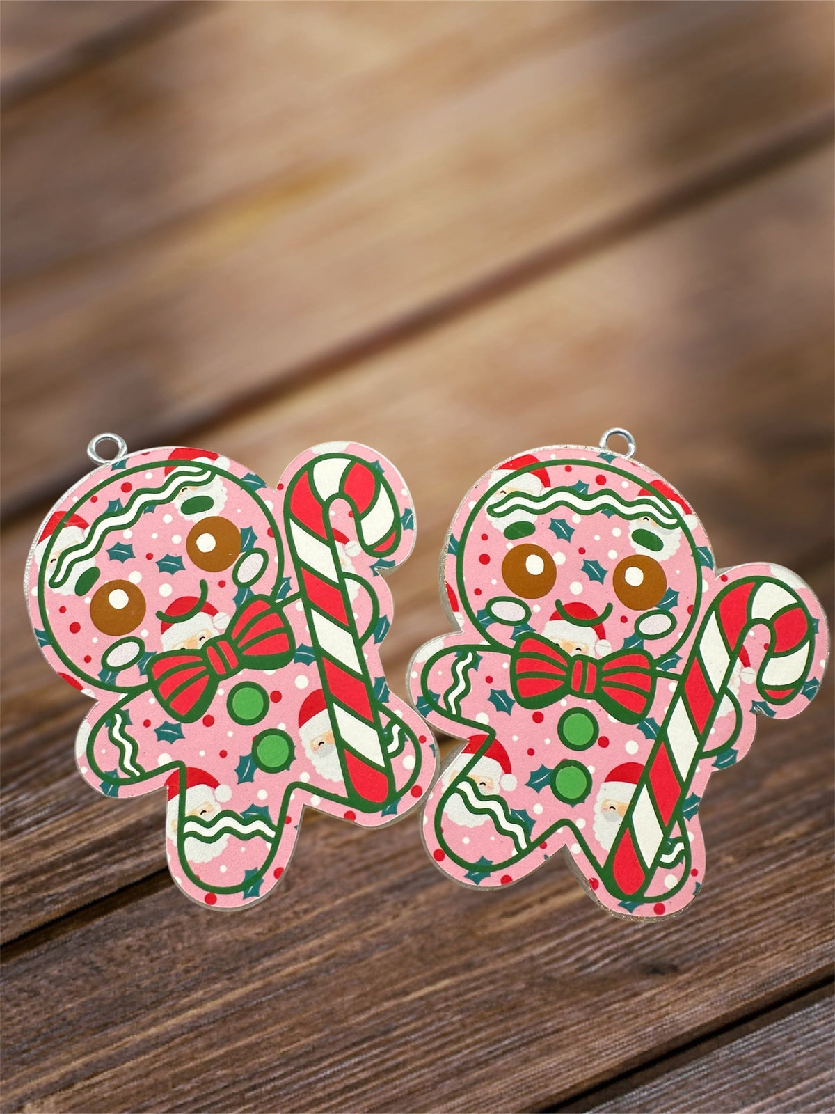 #71 Christmas Gingerbread Cookie Vent Clip 3” Freshie Mold Exclusive can be used with Leopard & Lace Cardstock