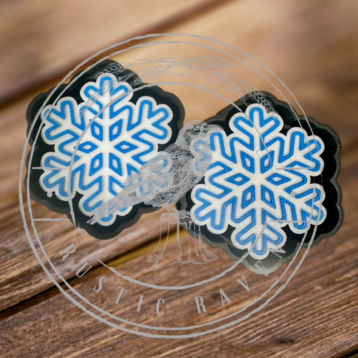#64 Christmas Snowflake Vent Clip 3” Freshie Mold Exclusive