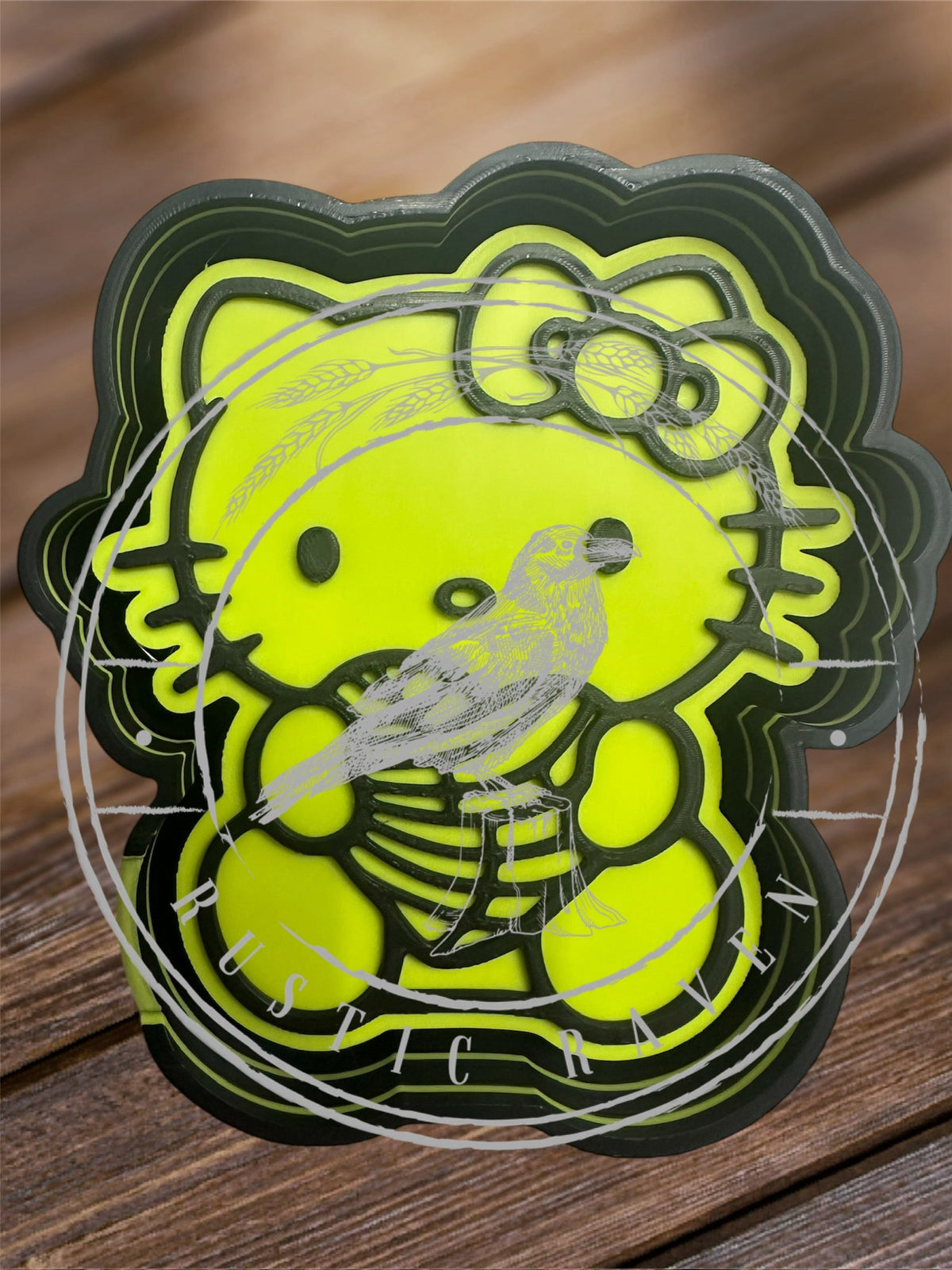#102 Valentines Hello Kitty Cat Heart Concha Freshie Mold Exclusive