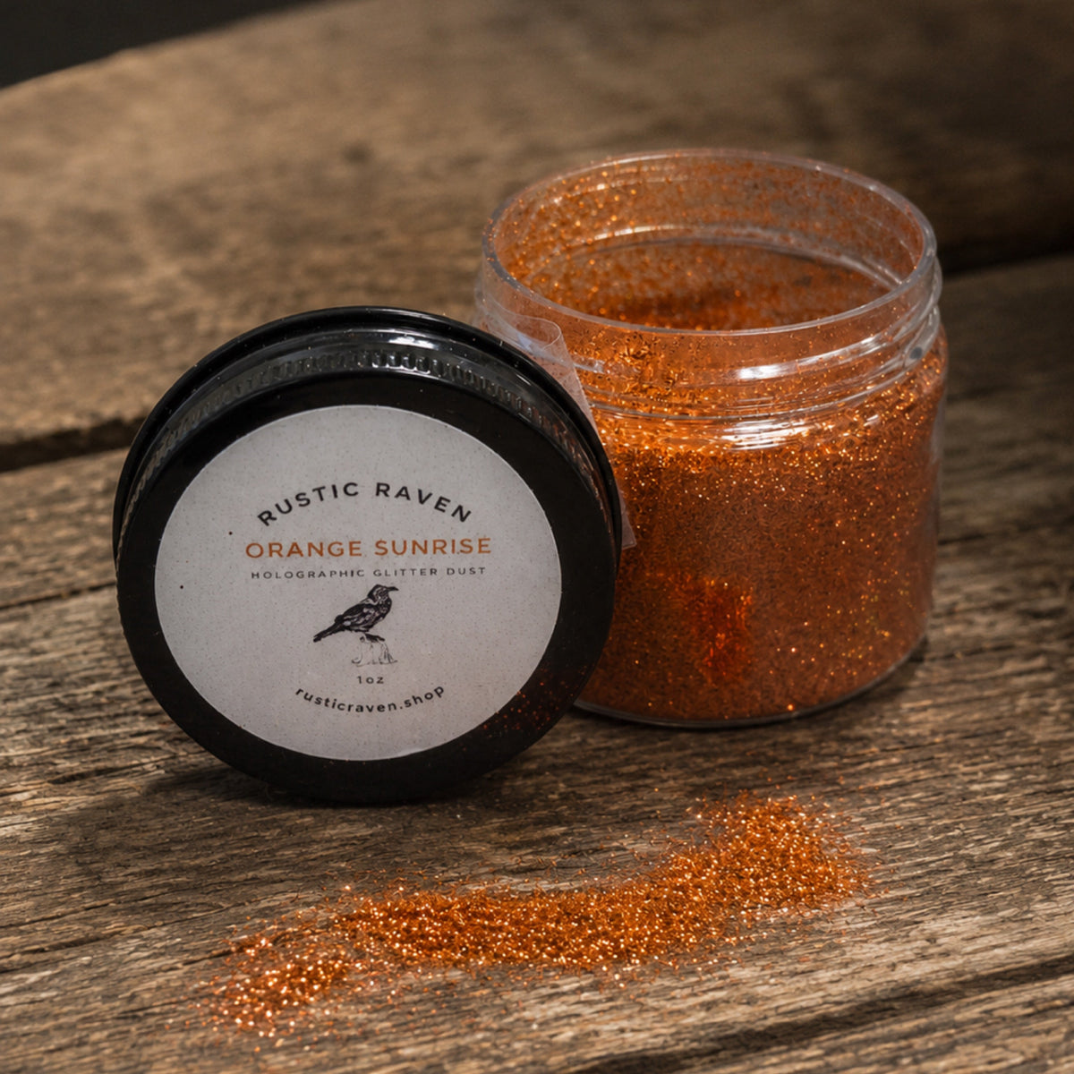 Orange Sunrise Holographic Glitter Dust 1oz