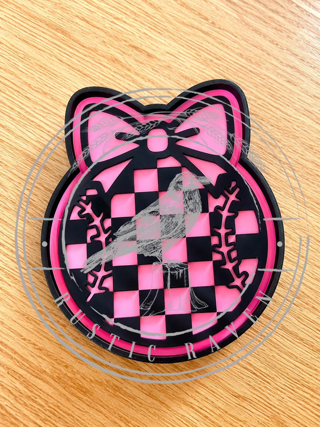 #281 GameDay Checkered Bow Baseball Sports Freshie Mold Exclusive