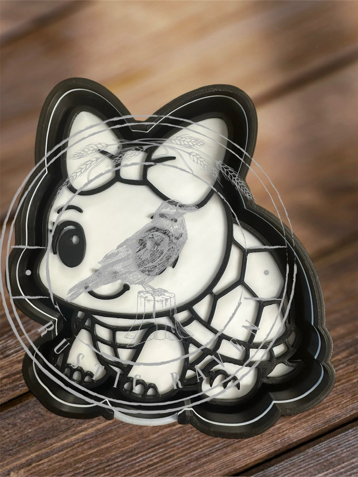 #227 Turtle With Bow Freshie Mold Exclusive