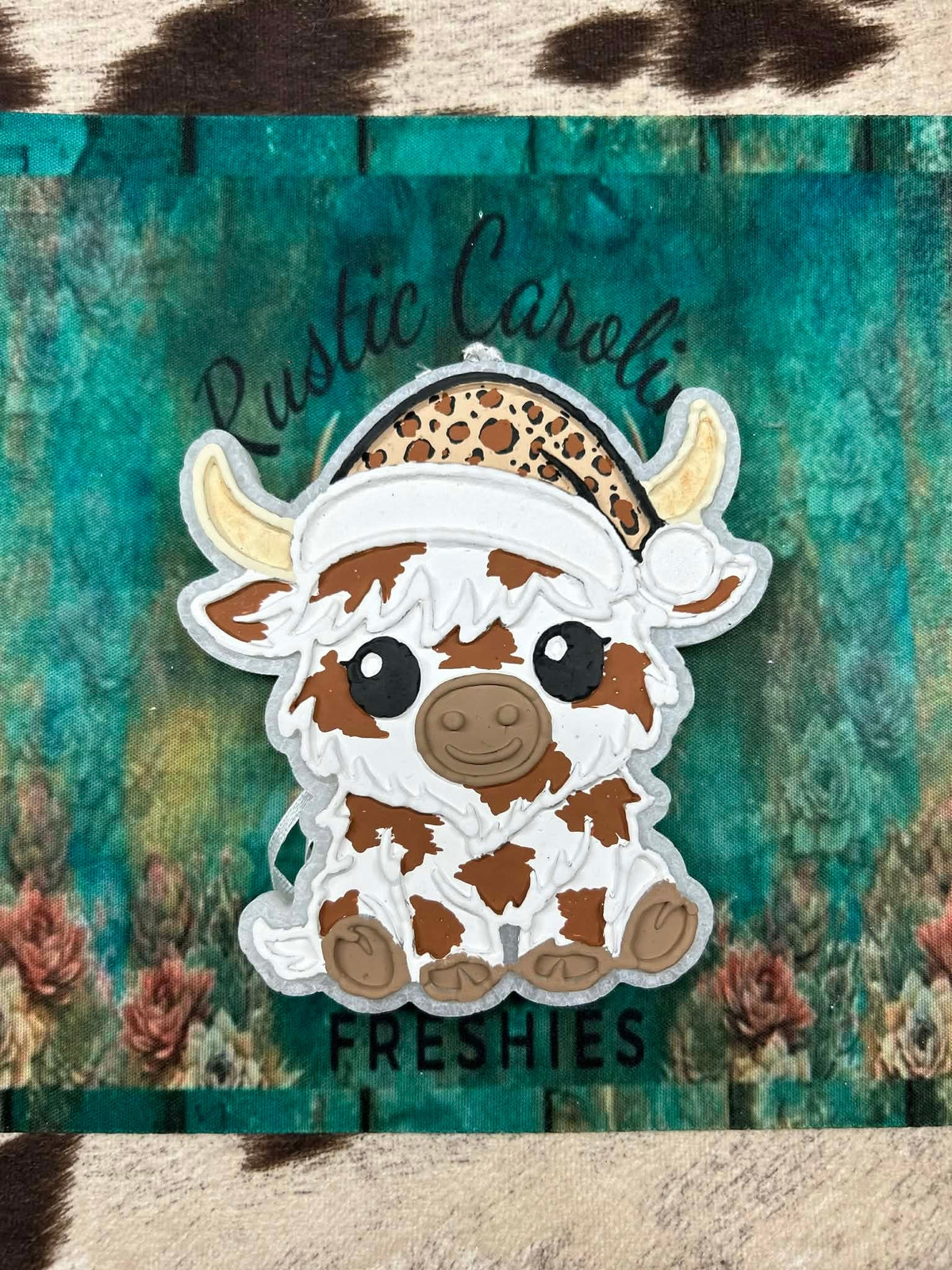 #53 Daisy Mae Highland Cow Santa Freshie Mold Exclusive