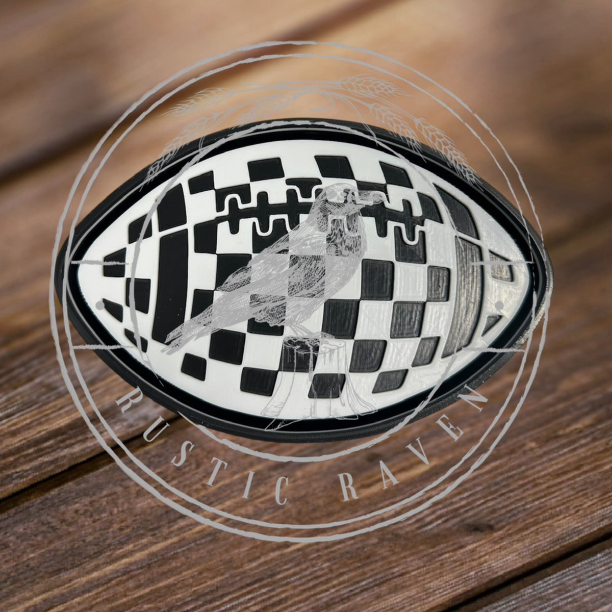 #273 Game Day Checkered Football Exclusive Freshie Mold