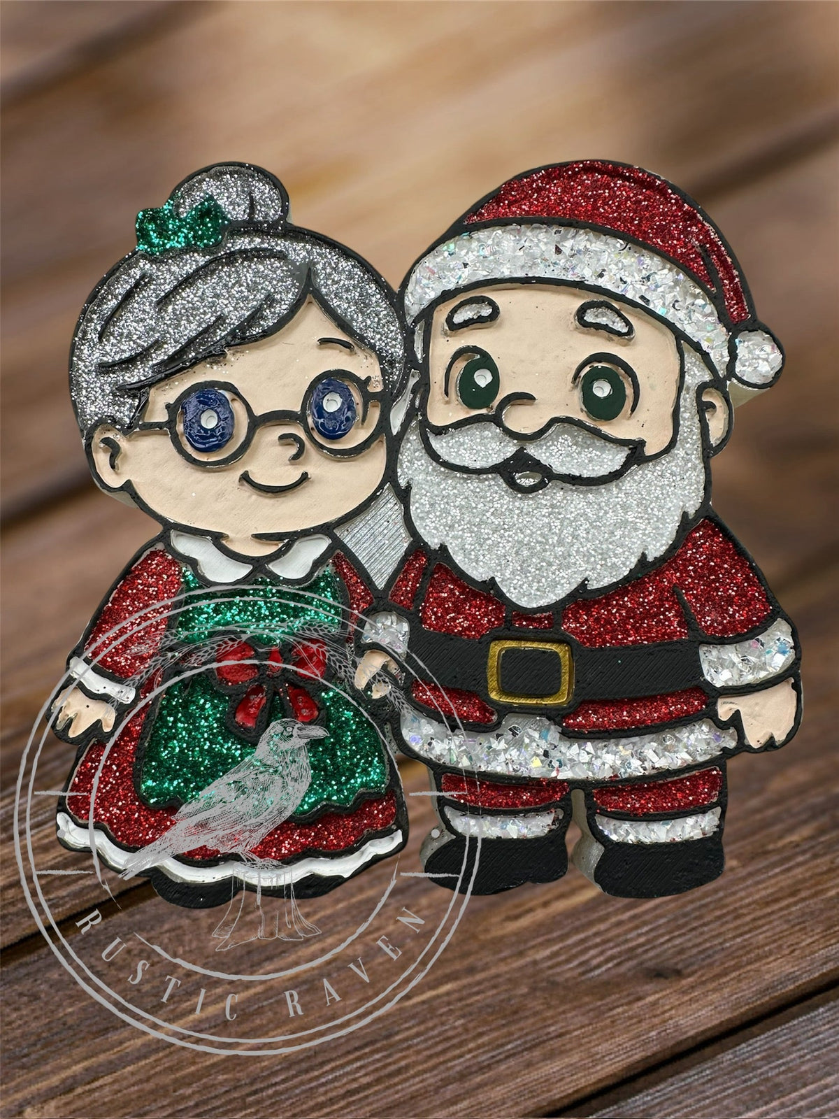 #45 Christmas Santa Claus and Mrs. Claus Freshie Mold Exclusive