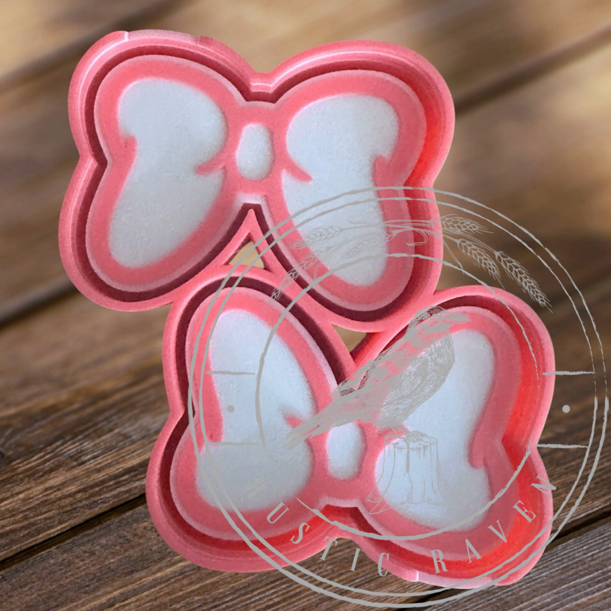 #454 Vents 3" Magical Inspired Mouse Bow Freshie Mold Exclusive can be used with Leopard & Lace Cardstock Copy