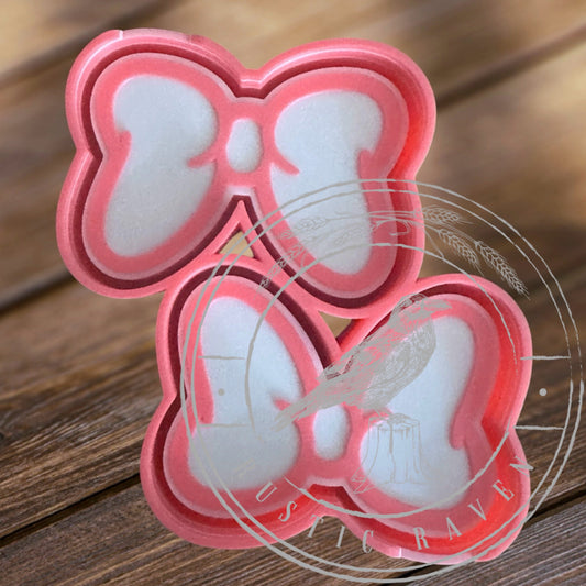 #454 Vents 3" Magical Inspired Mouse Bow Freshie Mold Exclusive can be used with Leopard & Lace Cardstock Copy