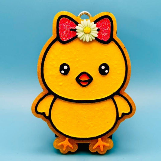 #250 Easter Baby Chick Freshie Mold Exclusive Can Be Used With Leopard & Lace Cardstock