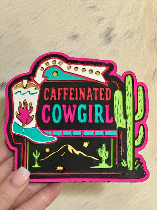 #184 Western Caffeinated Cowgirl Freshie Mold Exclusie