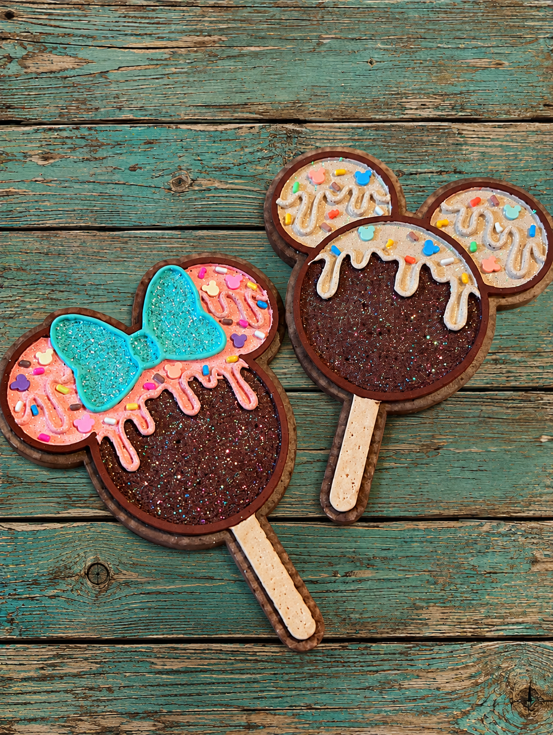 #441 Magical Halloween Mouse Bow Ears Lollipop freshie mold exclusive can be used with Leopard & Lace cardstock