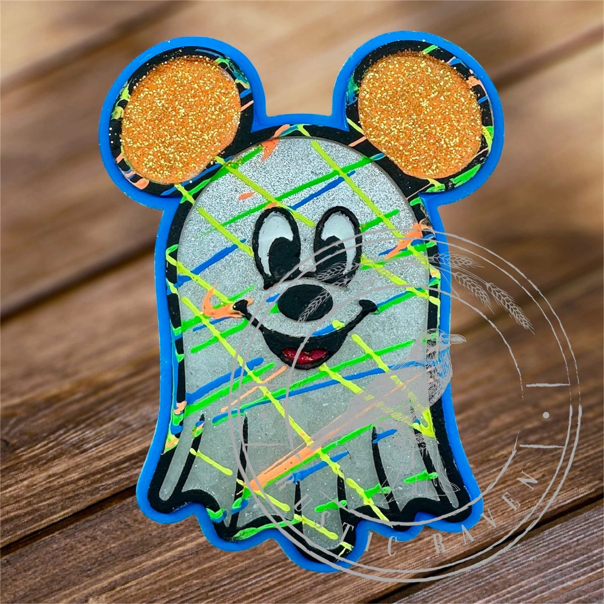 #406 Halloween Mouse Ghost Ears freshie mold exclusive can be used with Leopard & Lace Cardstock