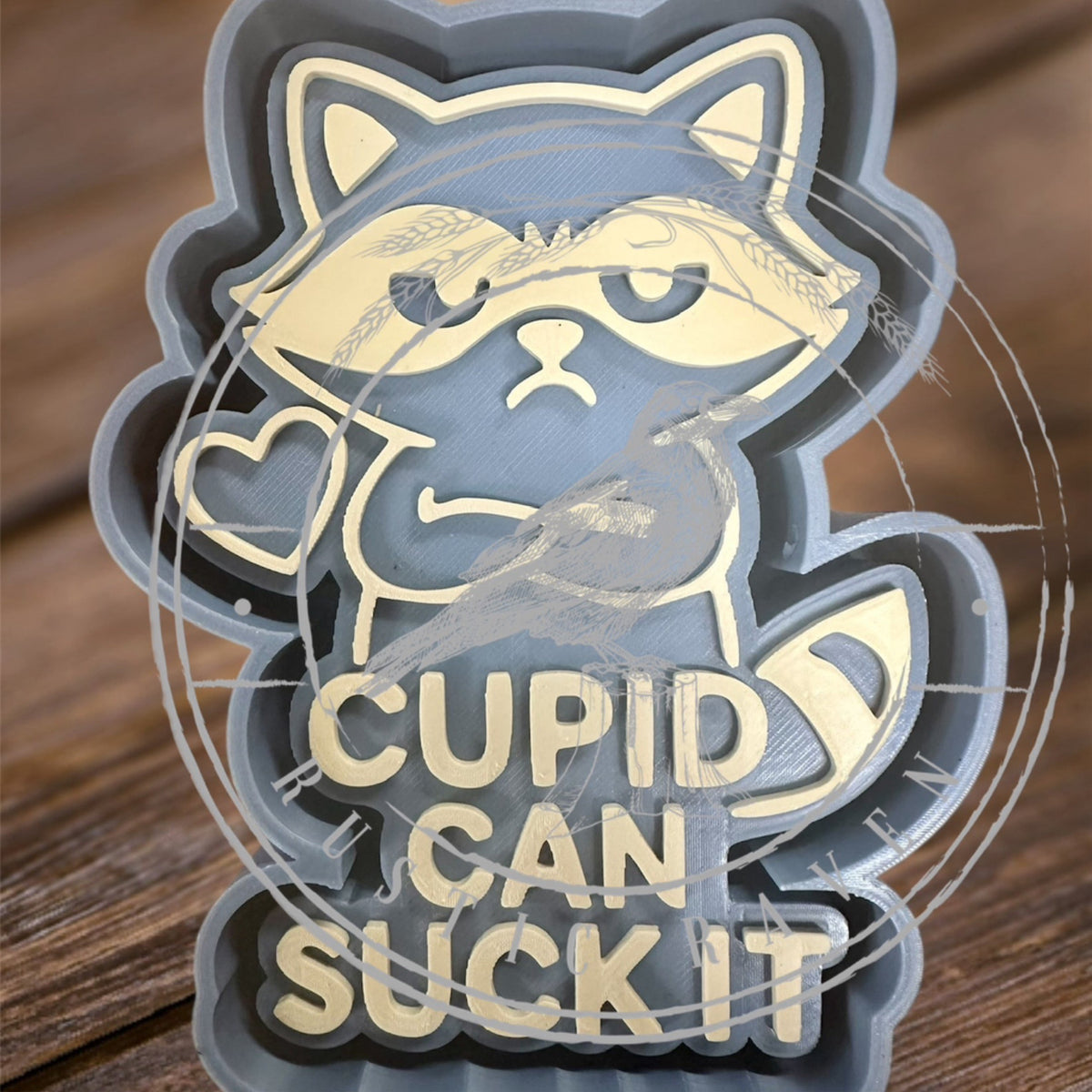 #126 Valentines Racoon Freshie Mold Exclusive