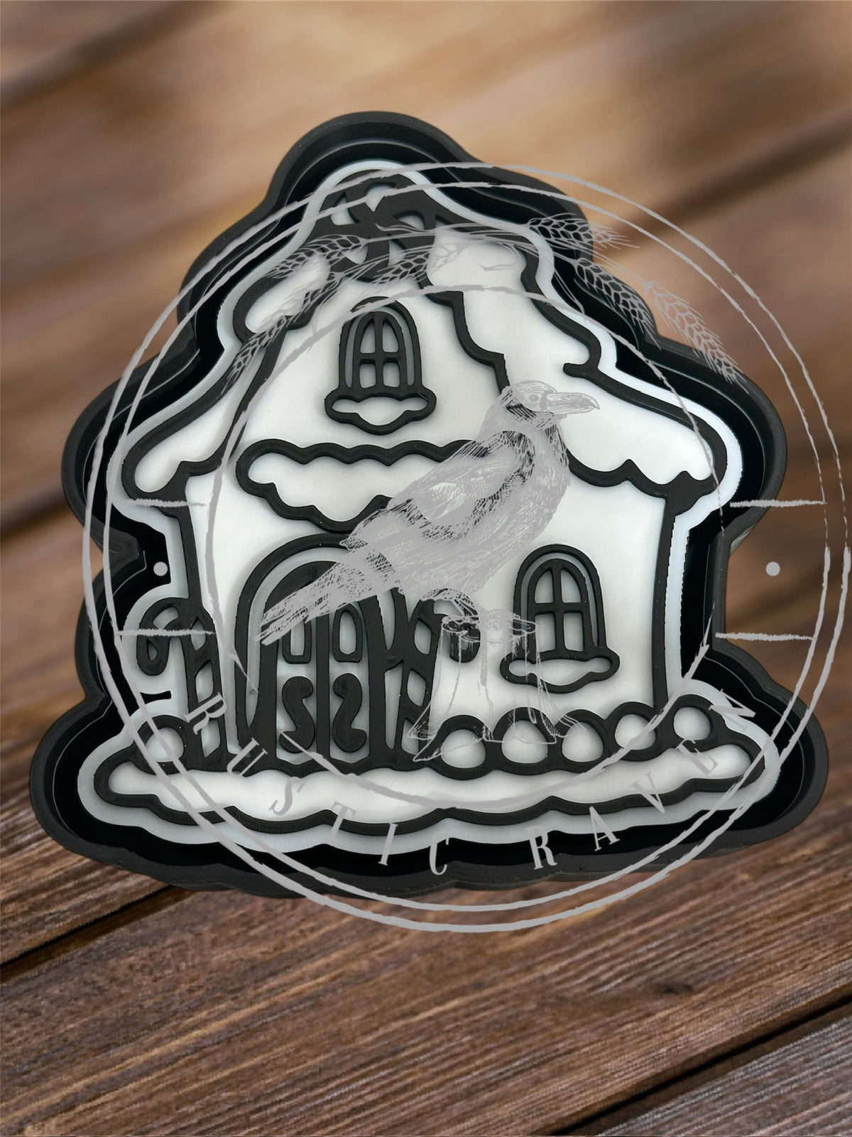 #47 Christmas Gingerbread House Freshie Mold Exclusive Can be used with Leopard & Lace Cardstock