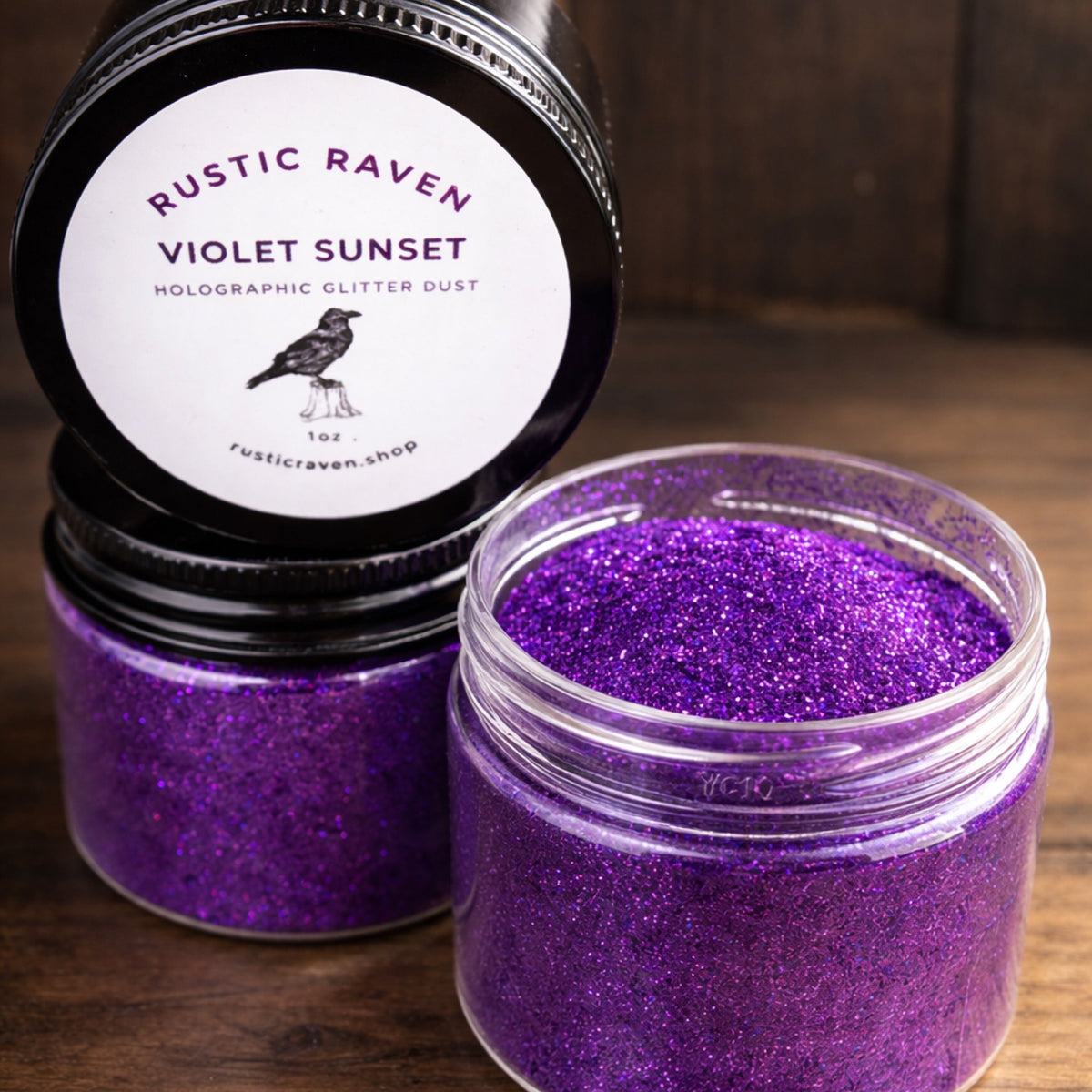 Violet Sunset Purple Holographic  Glitter Dust 1oz