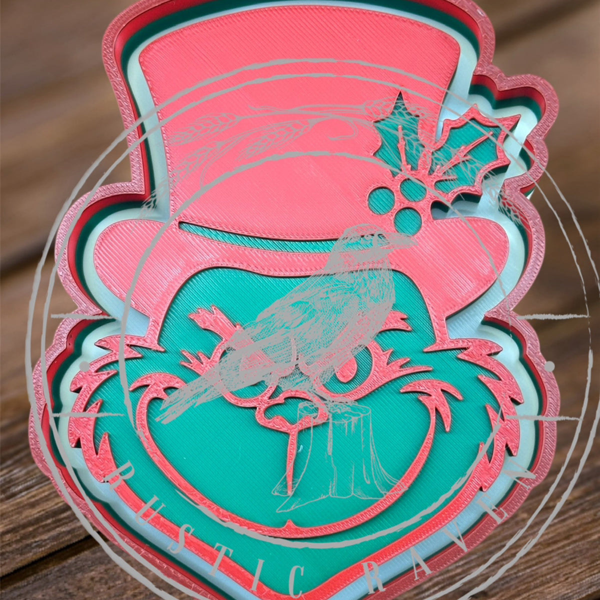 #30 Christmas Scrinchy Green Guy Mean Freshie Mold Exclusive