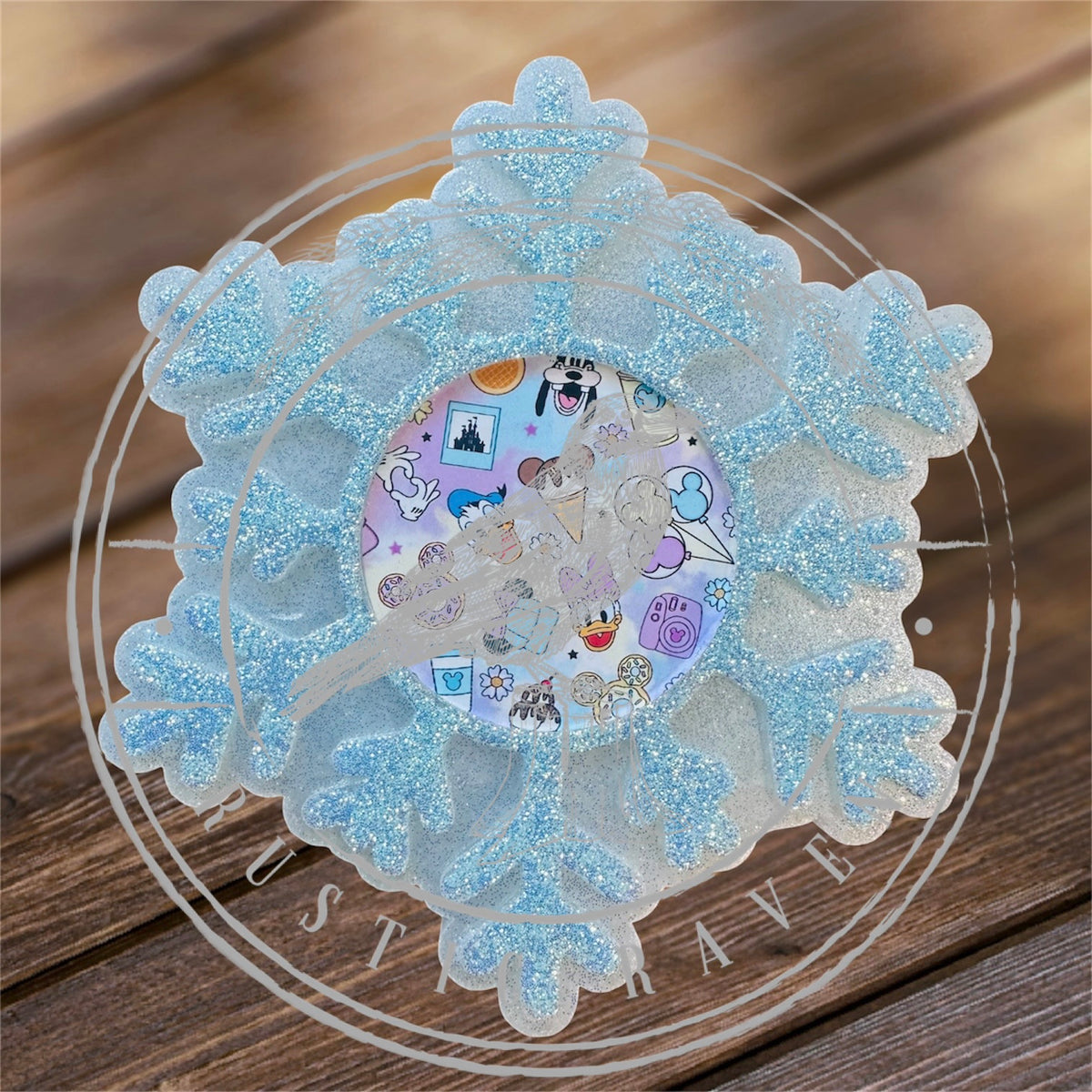 #479 Snowflake Use 2" Cardstock for center Christmas Winter Freshie Mold Exclusive Can be used with Leopard & Lace Cardstock
