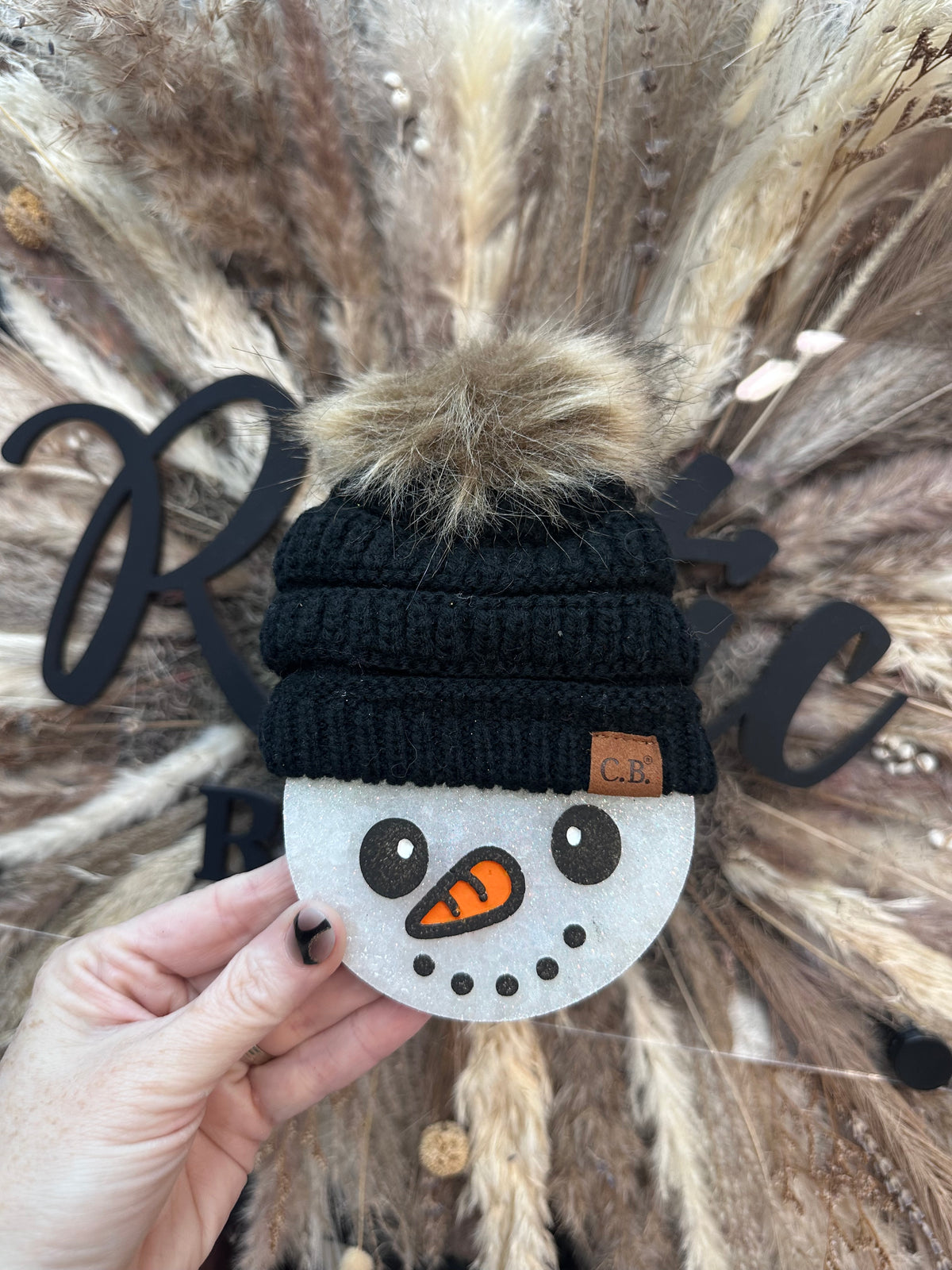 #544 Snowman Circle Beanie Hat Freshie Mold Exclusive