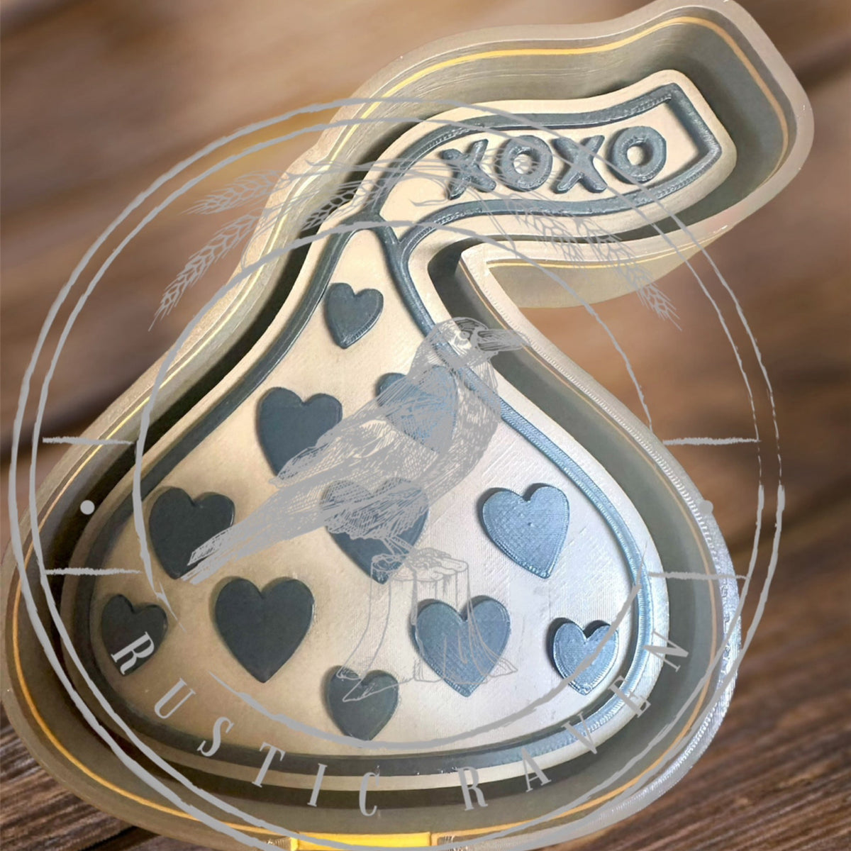 #116 Valentines Candy Kiss Hearts Freshie Mold Exclusive Can Be Used With Leopard & Lace Cardstock