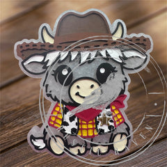 #413 Halloween Daisy Mae Highland Cow Cowboy Woody Magical Freshie Mold Exclusive