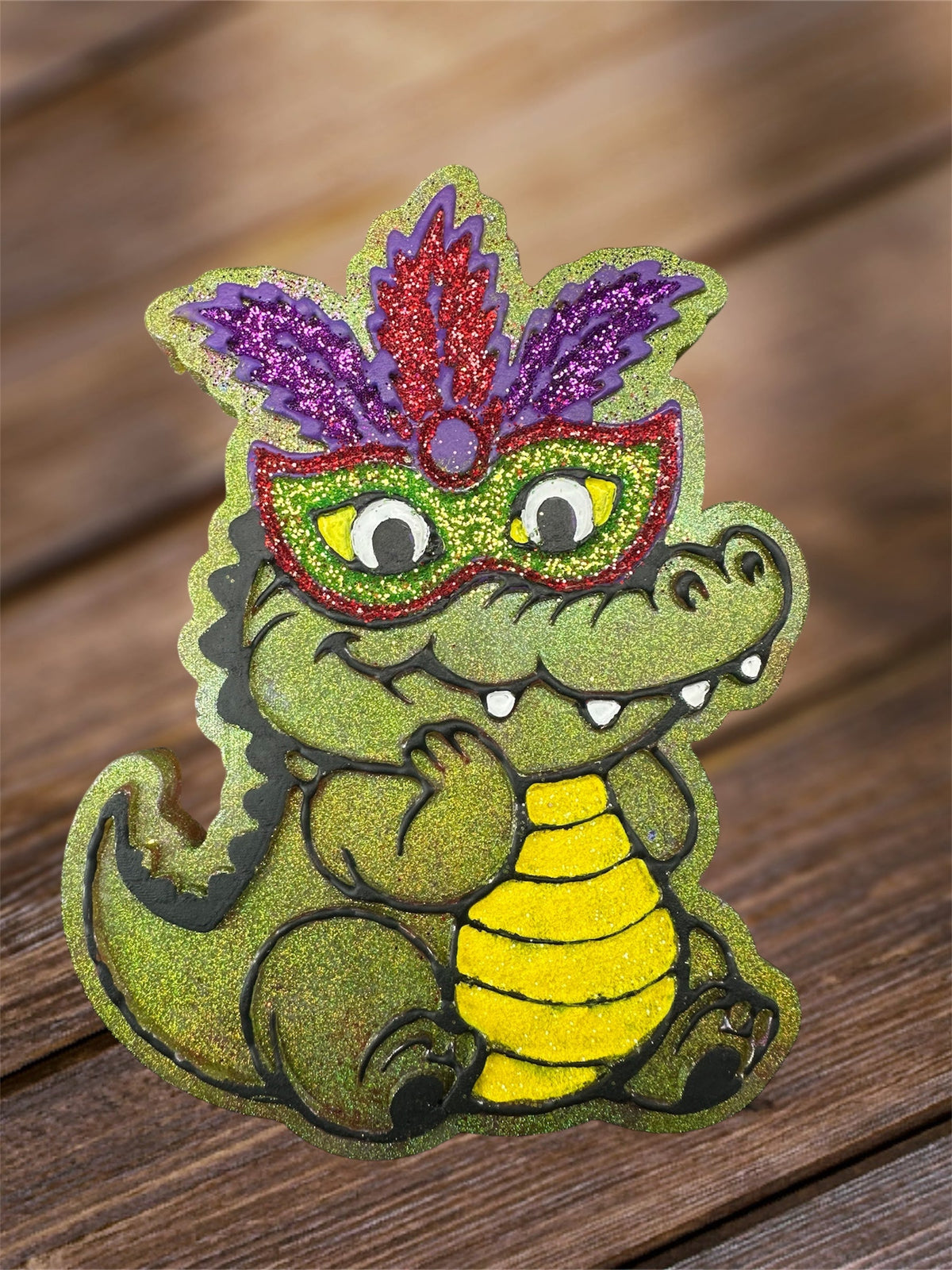 #130 Mardi Gras Alligator Crocodile Mask