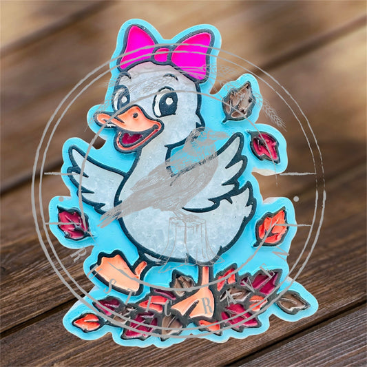 #489 Dolly Goose Duck Leaves Thanksgiving Fall Freshie Mold Exclusive