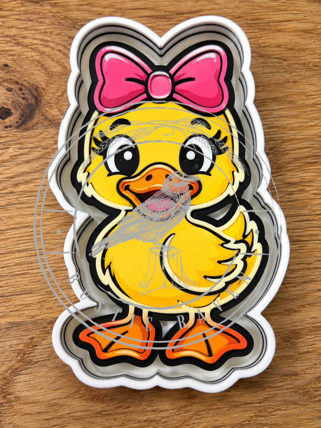 #529 Polly Goose Duck Bow freshie mold exclusive