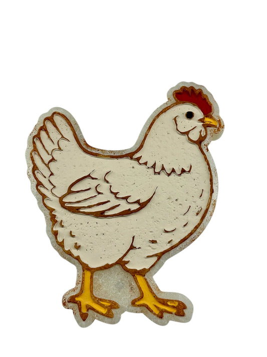 #145 Western Show Chicken Freshie Mold Exclusive Can Be Used With Leopard & Lace Cardstock