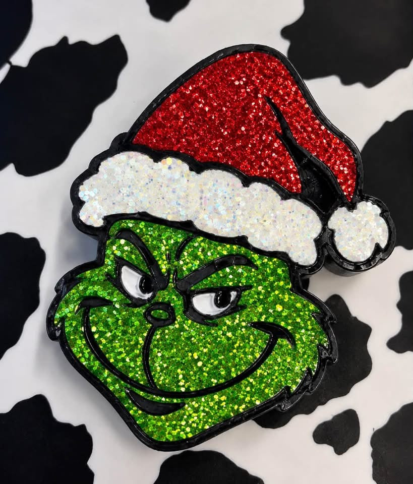 #31 Christmas Mean Santa Green Man Freshie Mold Exclusive