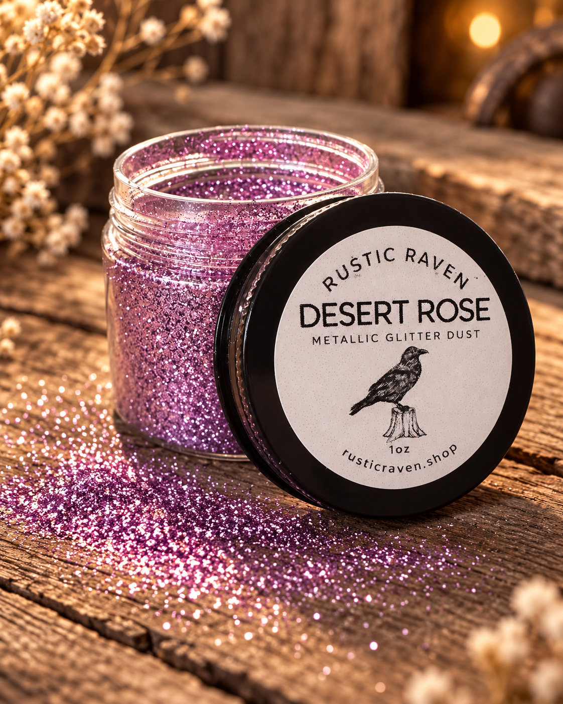 Desert Rose Metallic Glitter Dust 1oz