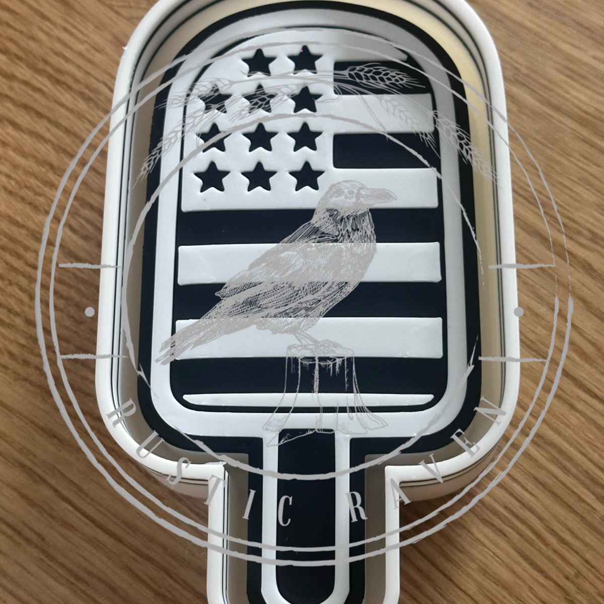 #362 American Flag Patriotic Popsicle Freshie Mold Exclusive Can Be Used With Leopard & Lace Cardstock