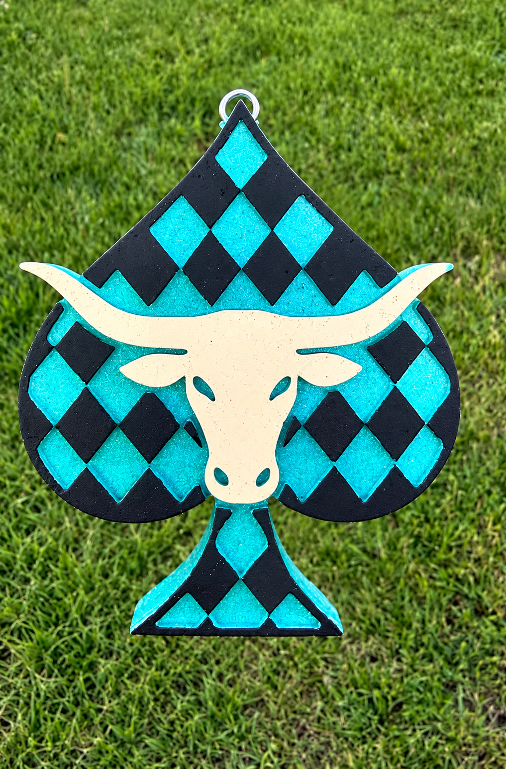 #217 Western Spade Diamond Bull  Freshie Mold Exclusive