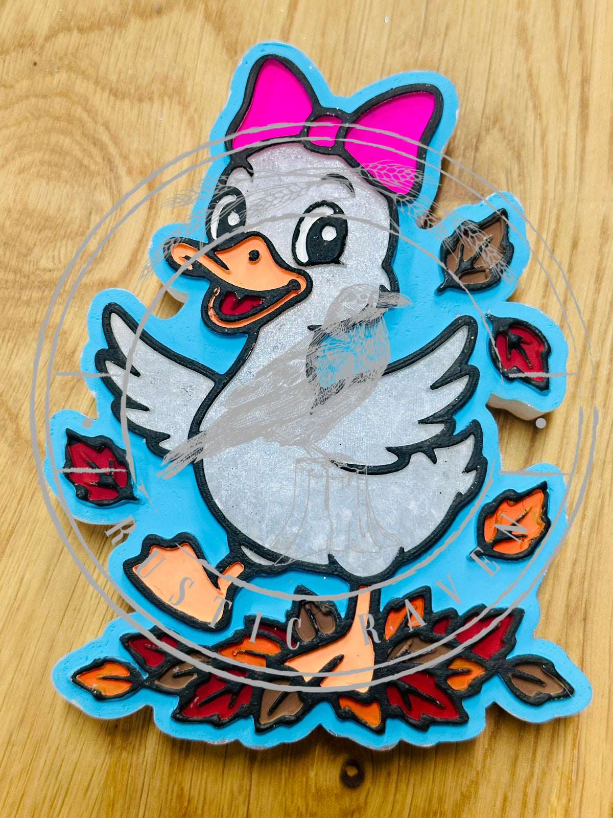 #489 Dolly Goose Duck Leaves Thanksgiving Fall Freshie Mold Exclusive