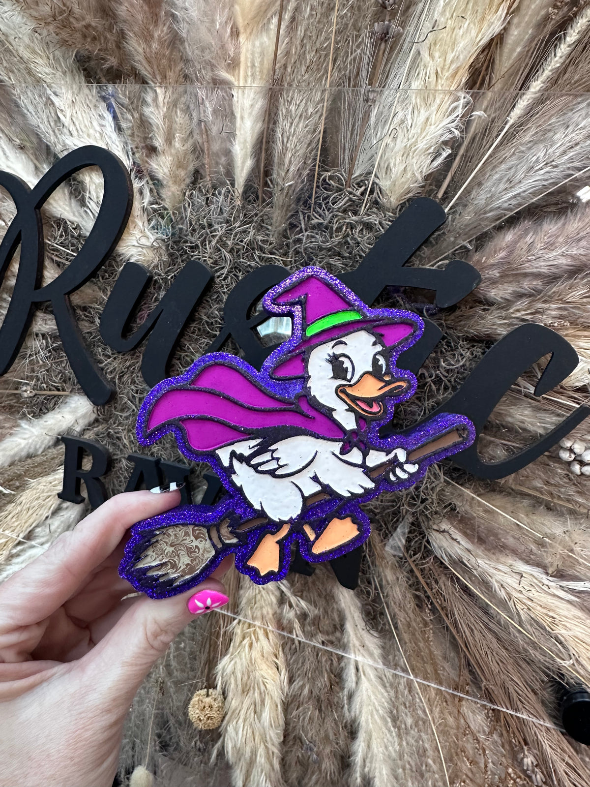 #510 Dolly Goose Duck Witch on Broom Halloween Freshie Mold Exclusive