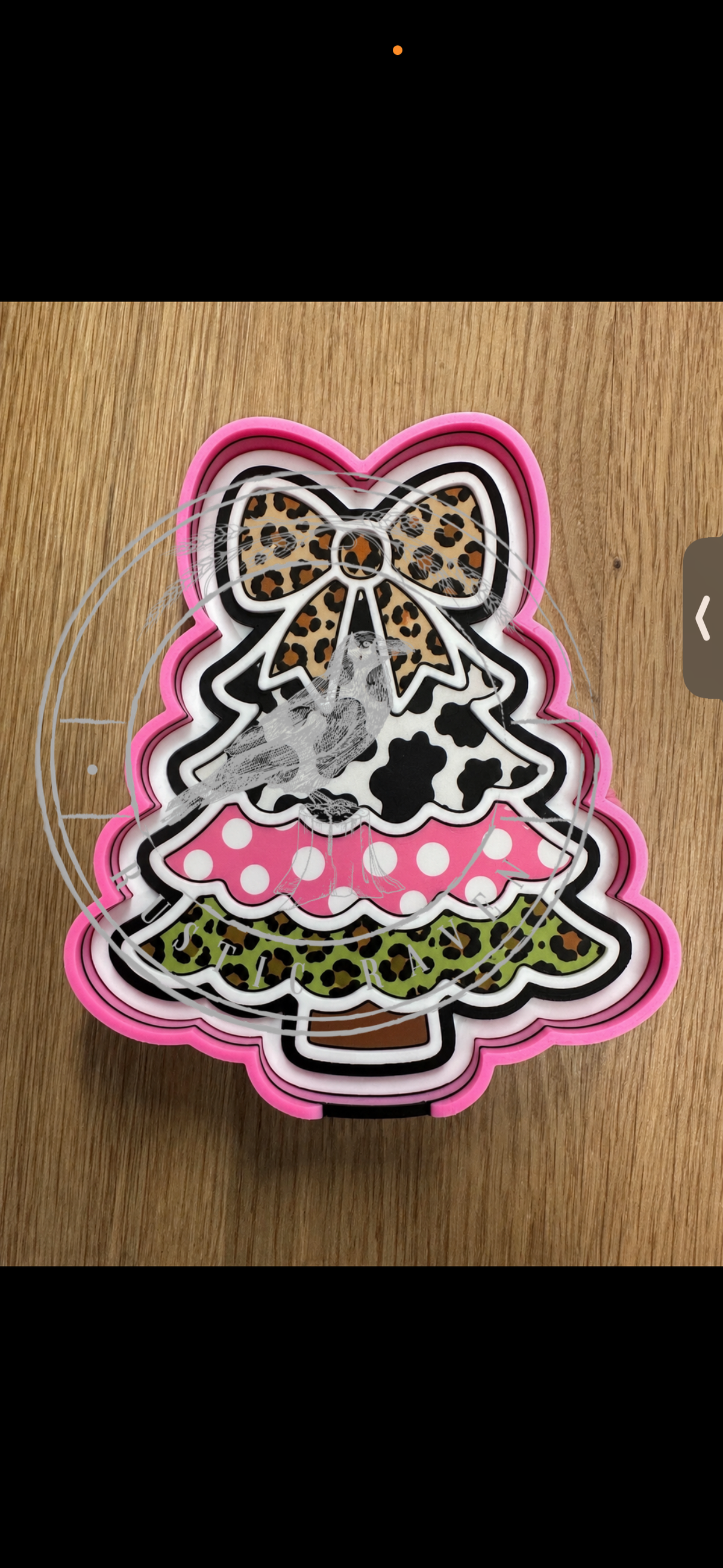 #507 Christmas Tree Winter Freshie Mold Exclusive Can be used with Leopard & Lace Cardstock