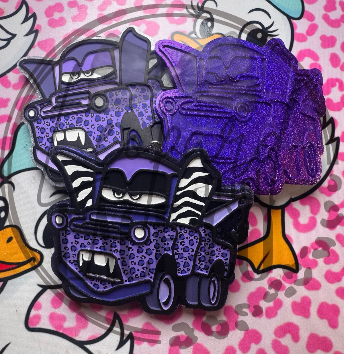 #412 Halloween Vampire Tow Truck Freshie Mold Exclusive