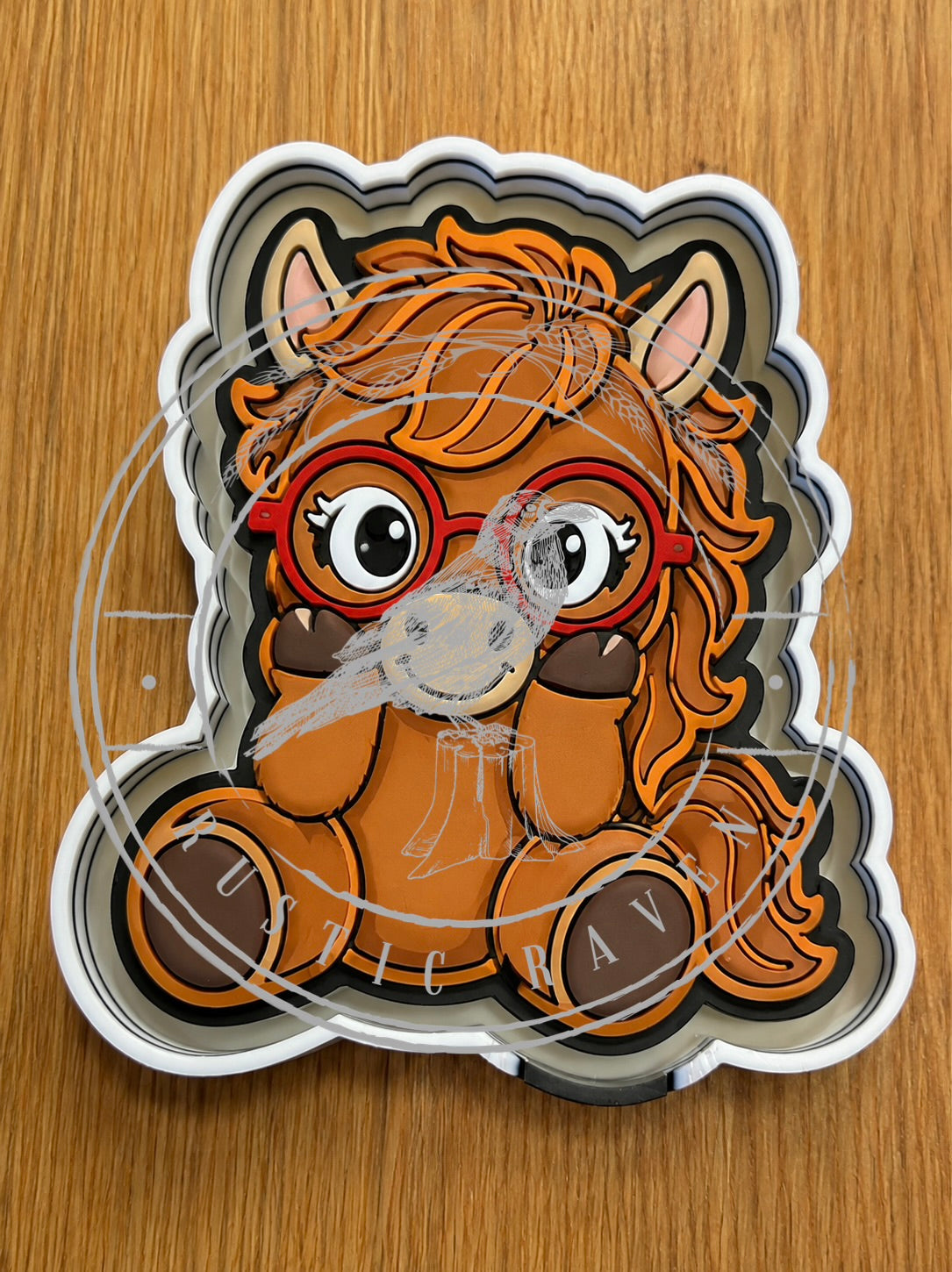 #521 Horse Glasses Geek Squad Animal Freshie Mold Exclusive