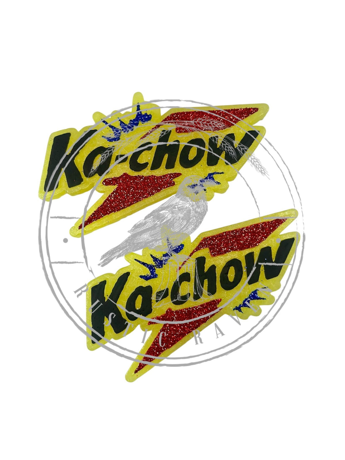 #458 Magical Inspired Kachow Race Car 3" vents Freshie Mold Exclusive