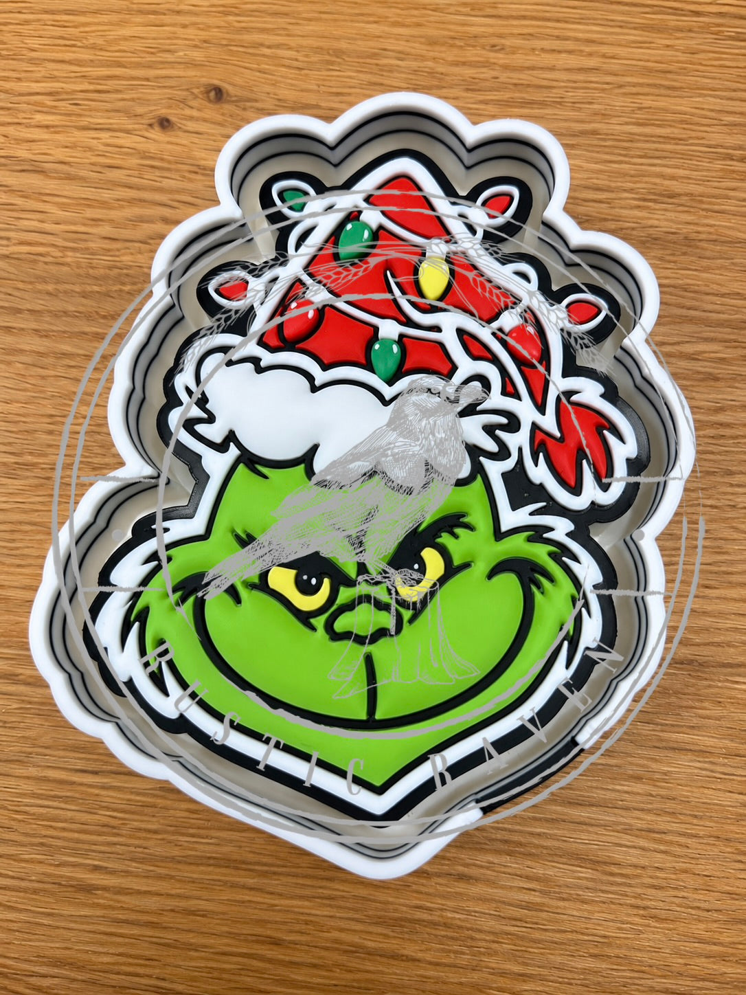 #540 Green Man Mean One Christmas Lights Freshie Mold Exclusive