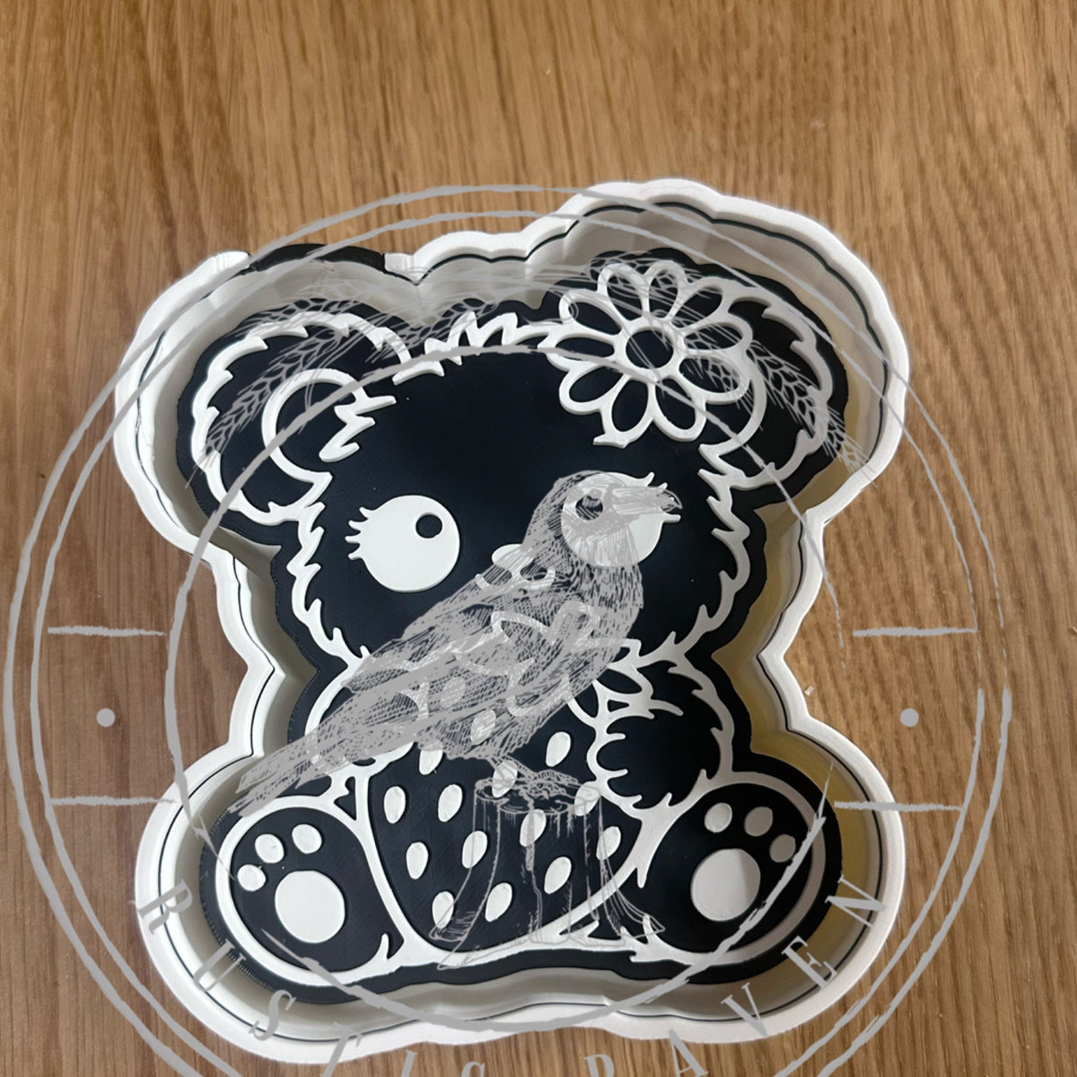 #236 Bear Flower Strawberry Freshie Mold Exclusive