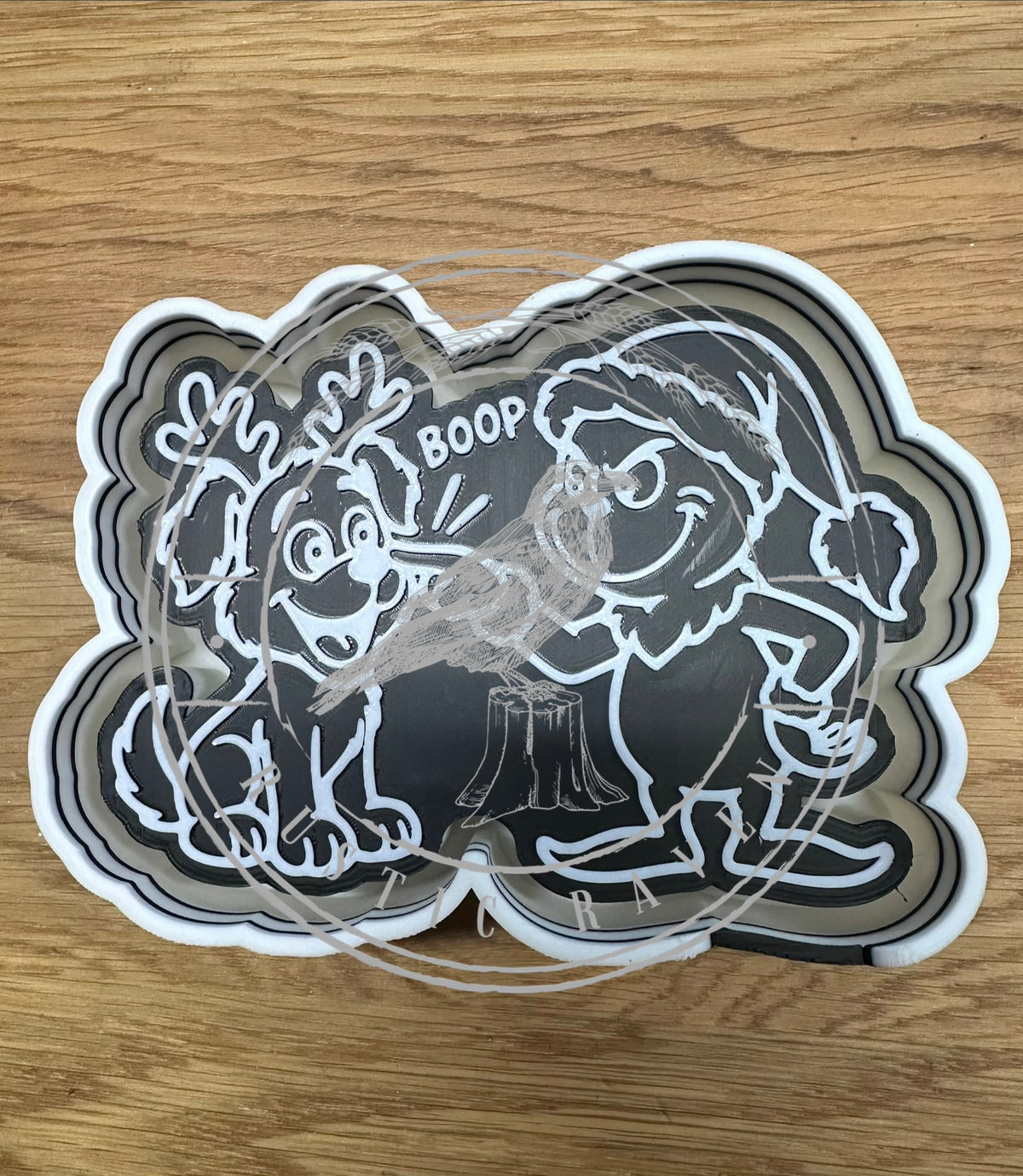 #545 Green man mean one Christmas dog Max Boop Freshie Mold Exclusive
