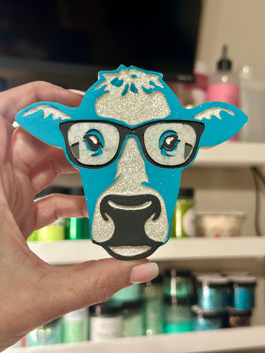 #225 Kristin’s Western Blue Cow Freshie Mold Exclusive