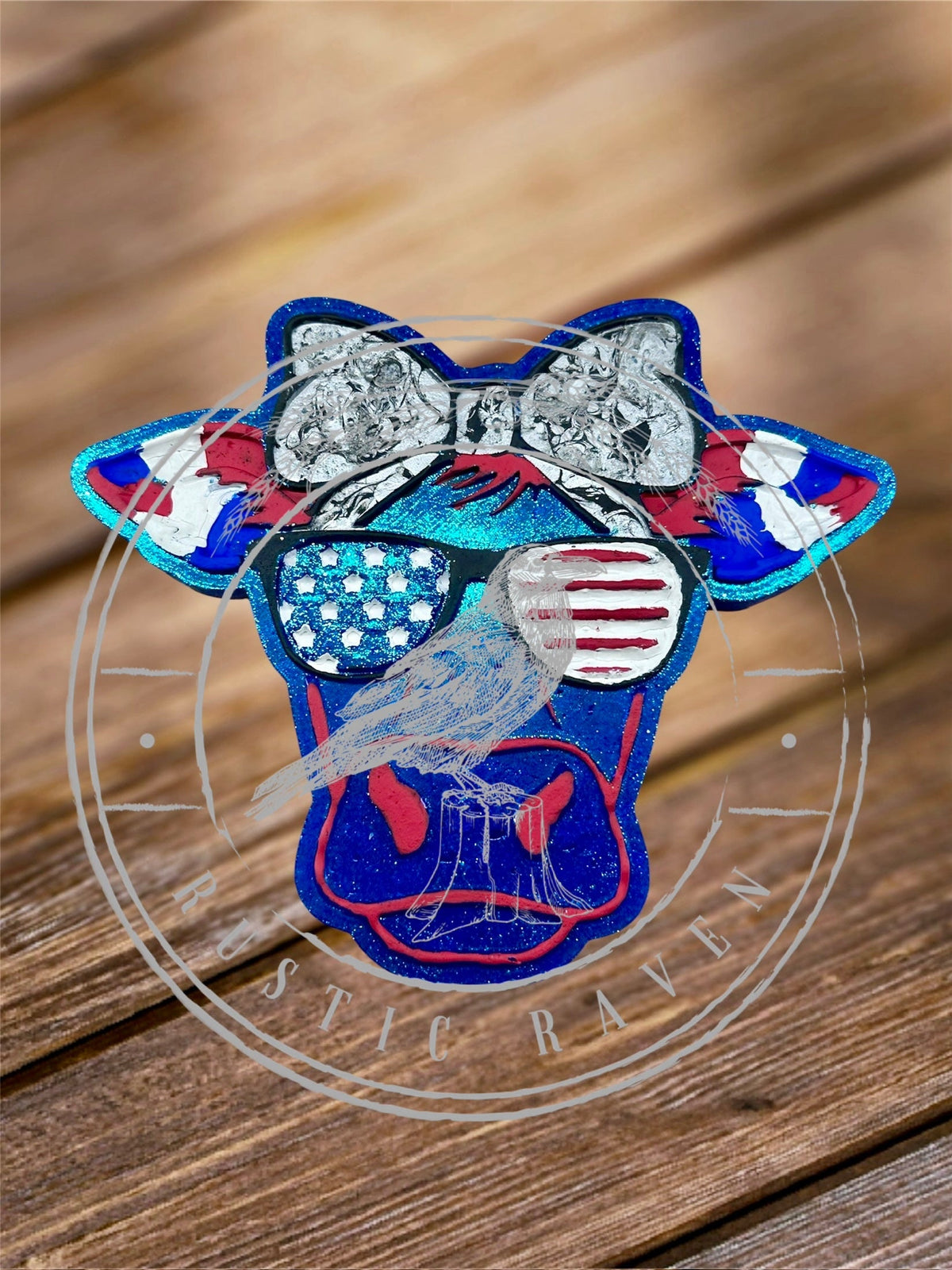 #360 America Western Patriotic Cow Moo Heifer Freshie Mold Exclusive