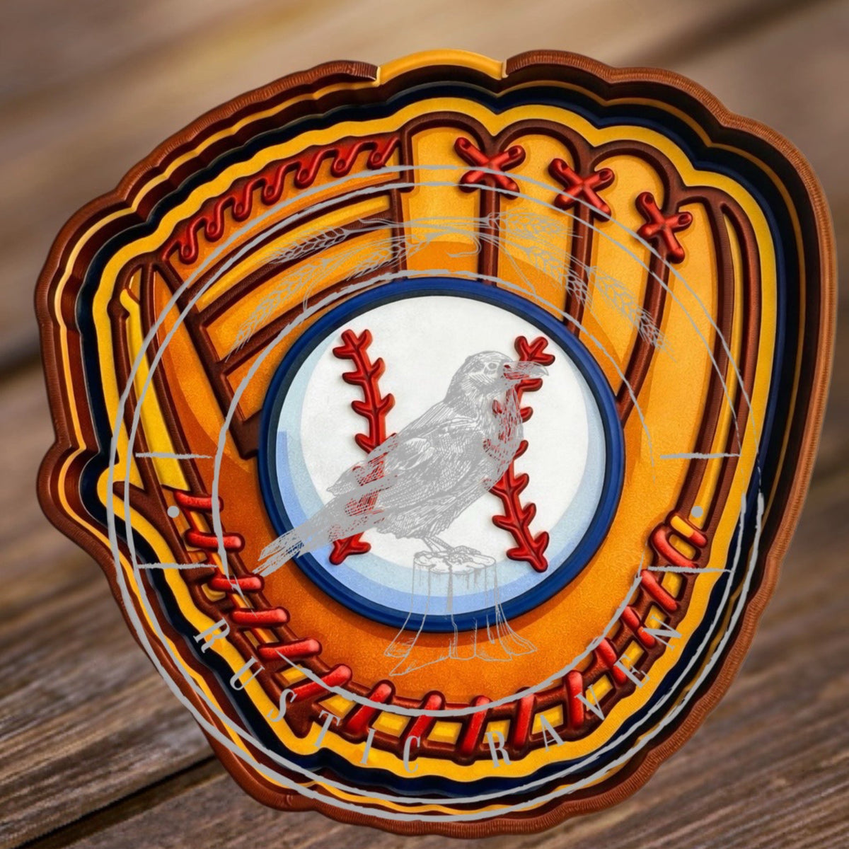 #284 GameDay Baseball Glove Ball Can Also Be Used With 2" Cardstock Freshie Mold Exclusive