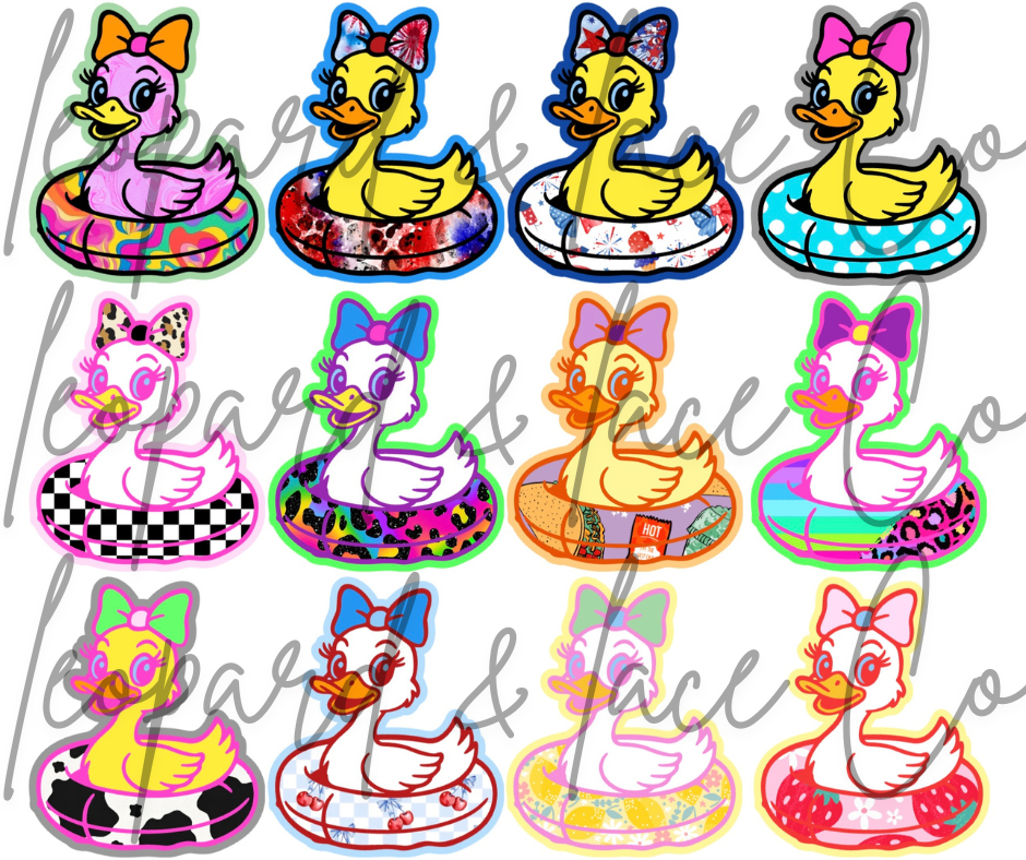 #264 Dolly Goose Summer Float Freshie Mold Exclusive Can Be Used With Leopard & Lace Cardstock